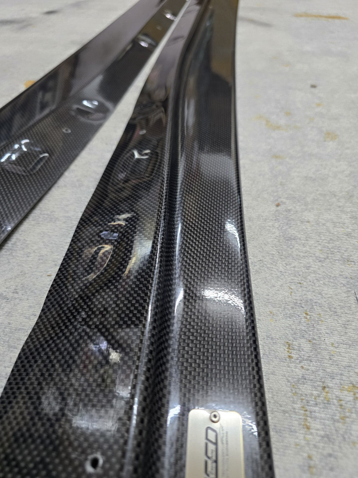 Fit For Mazda FD3S RX7 FEED Fujita Carbon Fiber Side Skirts Splitter Lip JAPAN