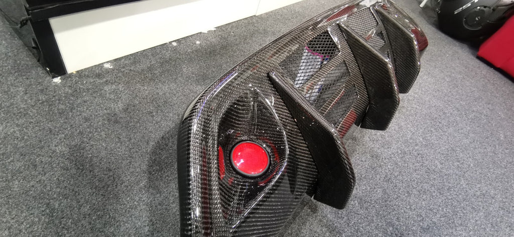 Fit For 08-16 Nissan Skyline GTR R35 WLD Style Rear Bumper Carbon Fiber Diffuser