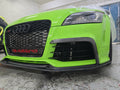 Fit For Audi TTRS MK2 8J Front Bumper Carbon Fiber L Canard Bumper Trim