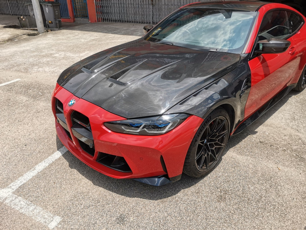 FIT FOR BMW MOTORSPORT DRY CARBON FIBER LIGHTWEIGHT FRONT FENDER - G82 M4