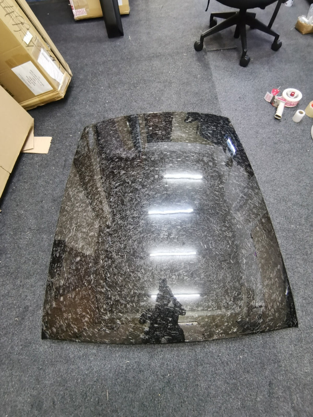 Fit For Smart fortwo 453 Forged Carbon Fiber Roof Panel Replacement Part