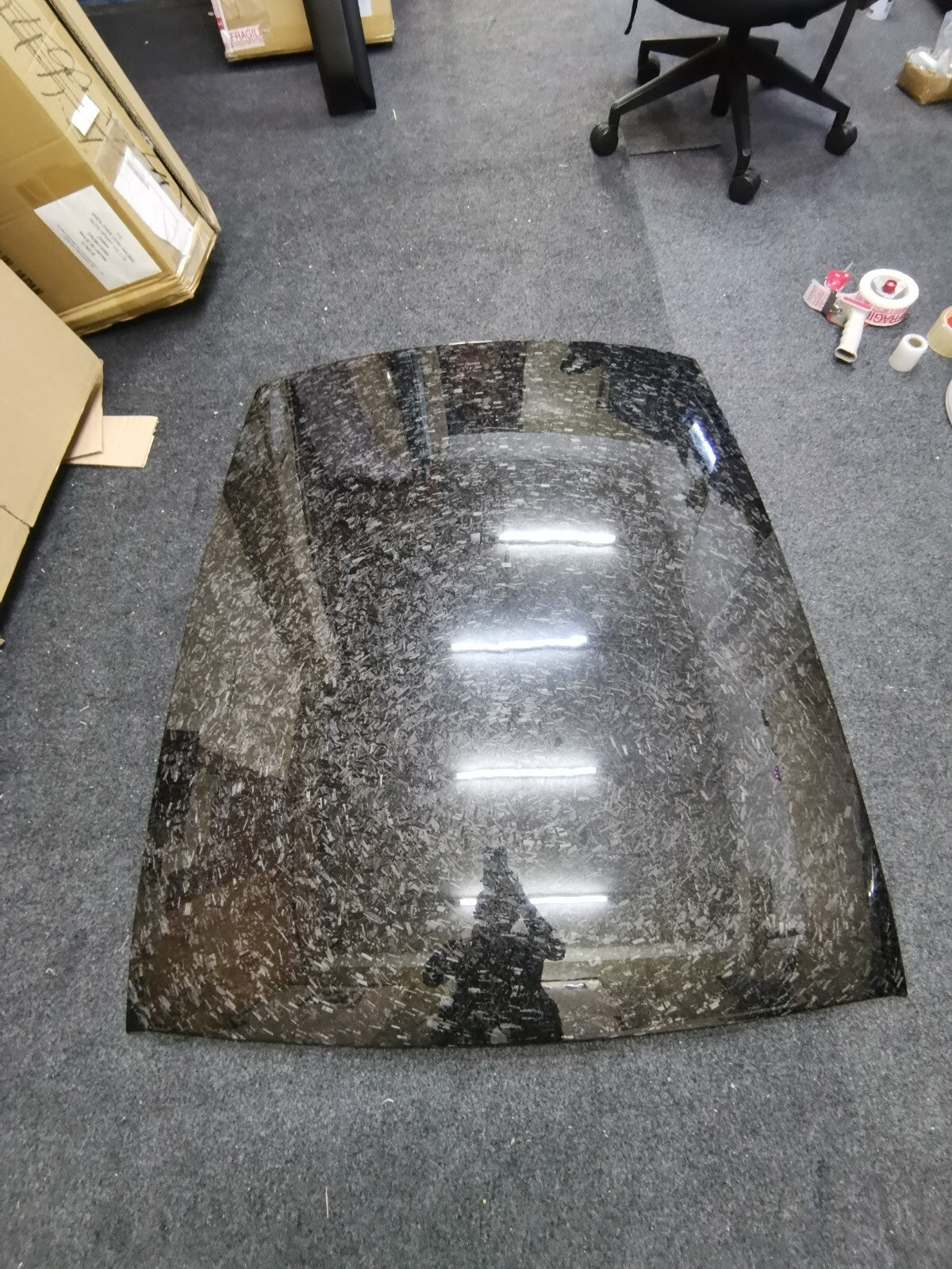 Fit For Smart fortwo 453 Forged Carbon Fiber Roof Panel Replacement Part