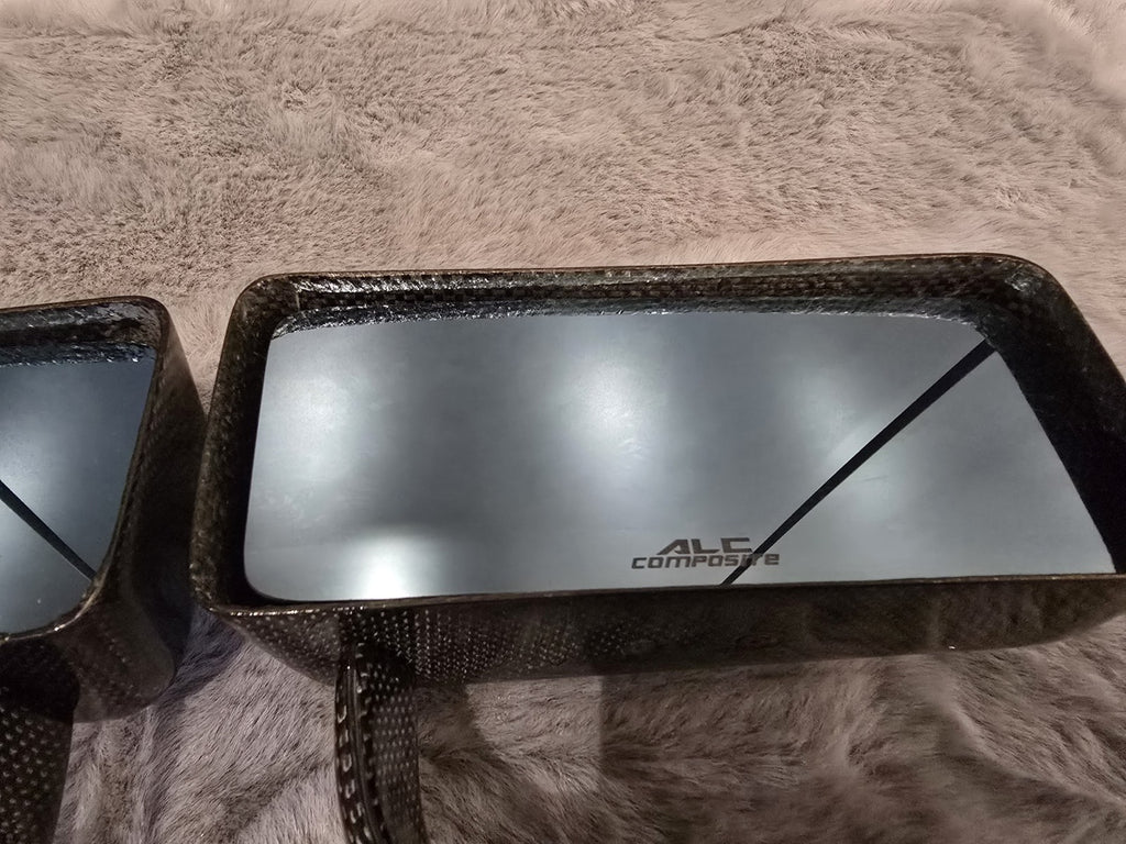 ALC Dry Carbon Fiber Plain Weave LMGT Side Mirror Anti Glare (Universal/S2000) 