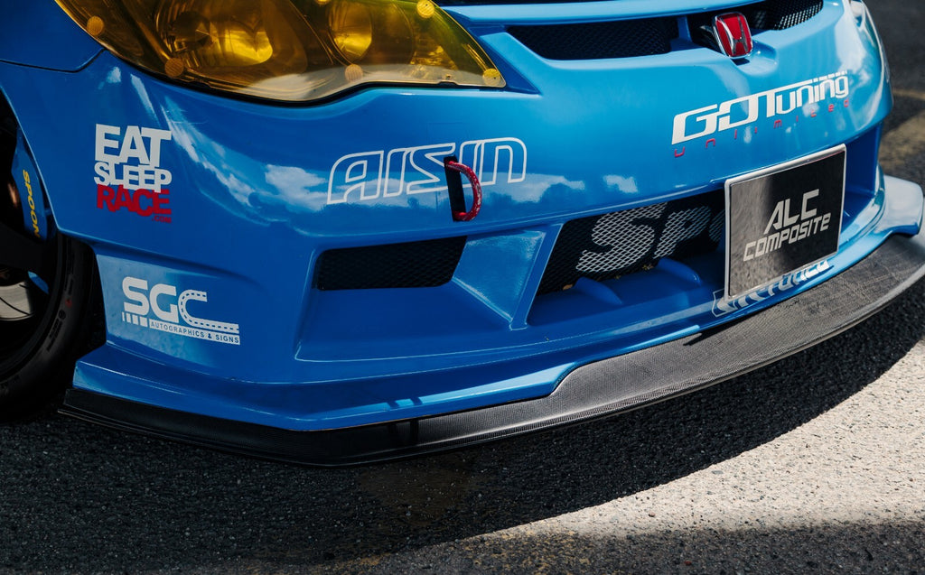 Fit For Honda Civic FD2R ALC Dry Carbon Front Diffuser (For Spoon Sport Bumper)