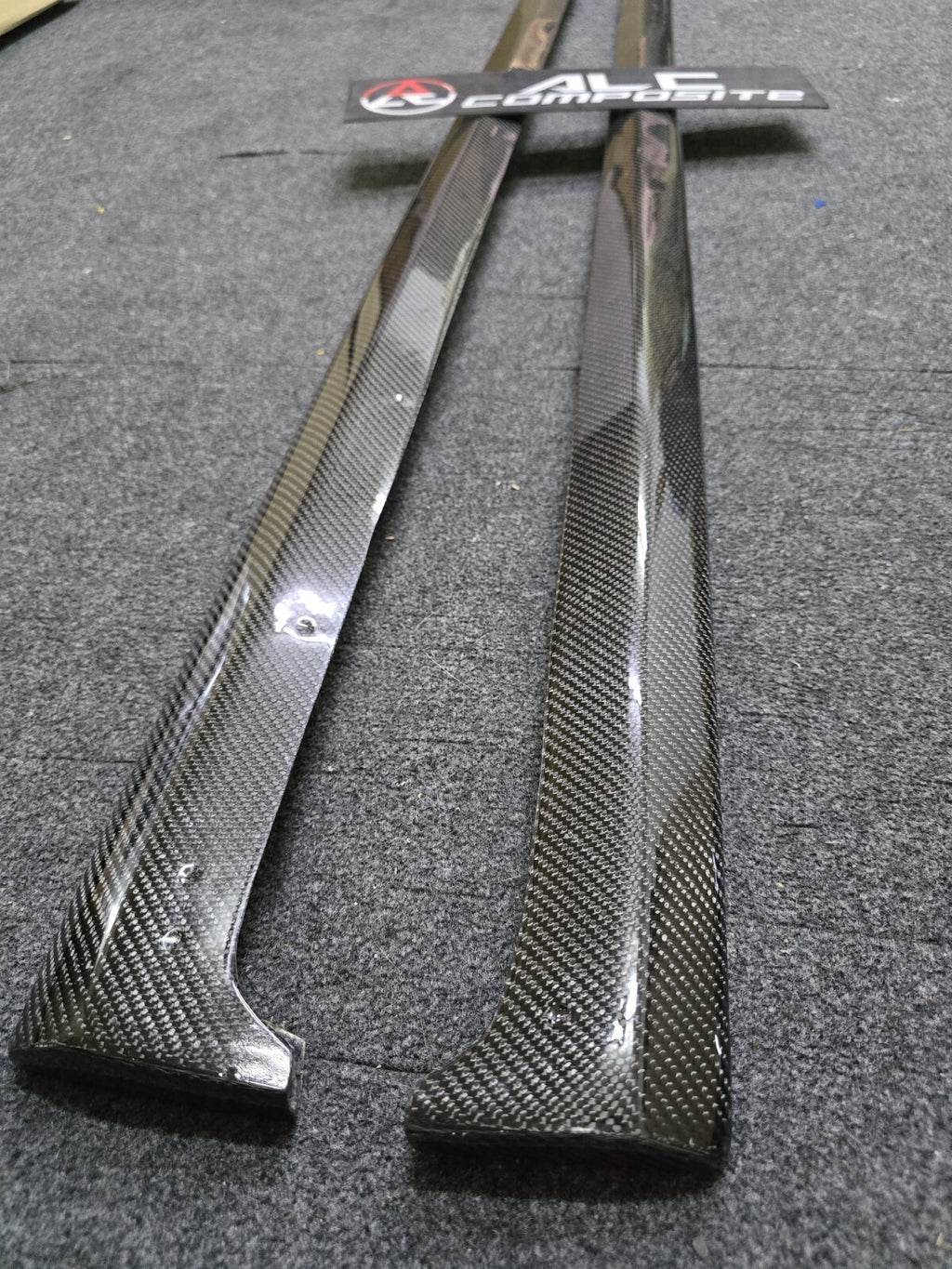 Fit For Mitsubishi Evolution 7 8 9 Carbon Fiber Side Skirt Extensions Addon