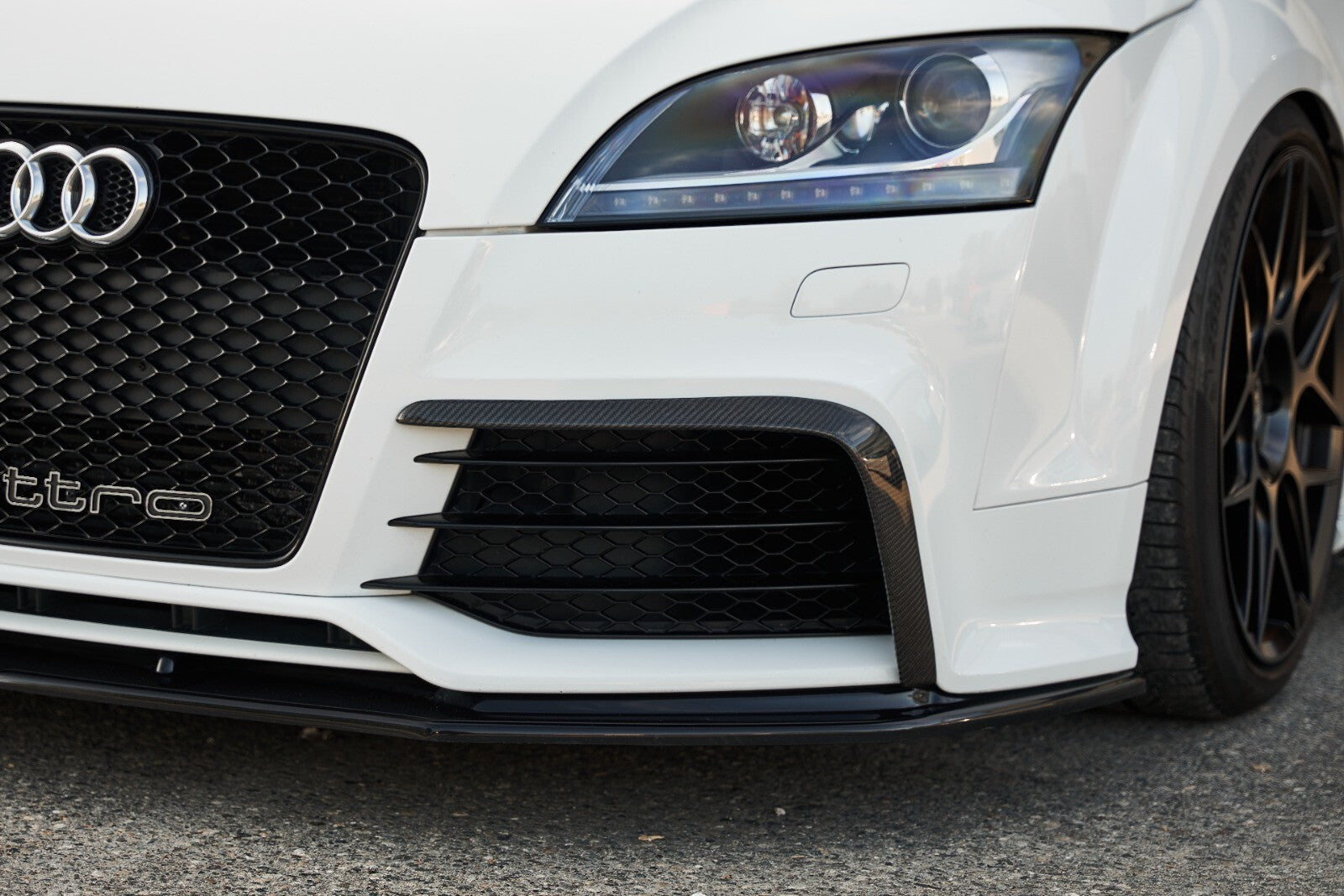 For Audi TTRS MK2 carbon front lip/side lip/ rear diffuser/L canard/canard