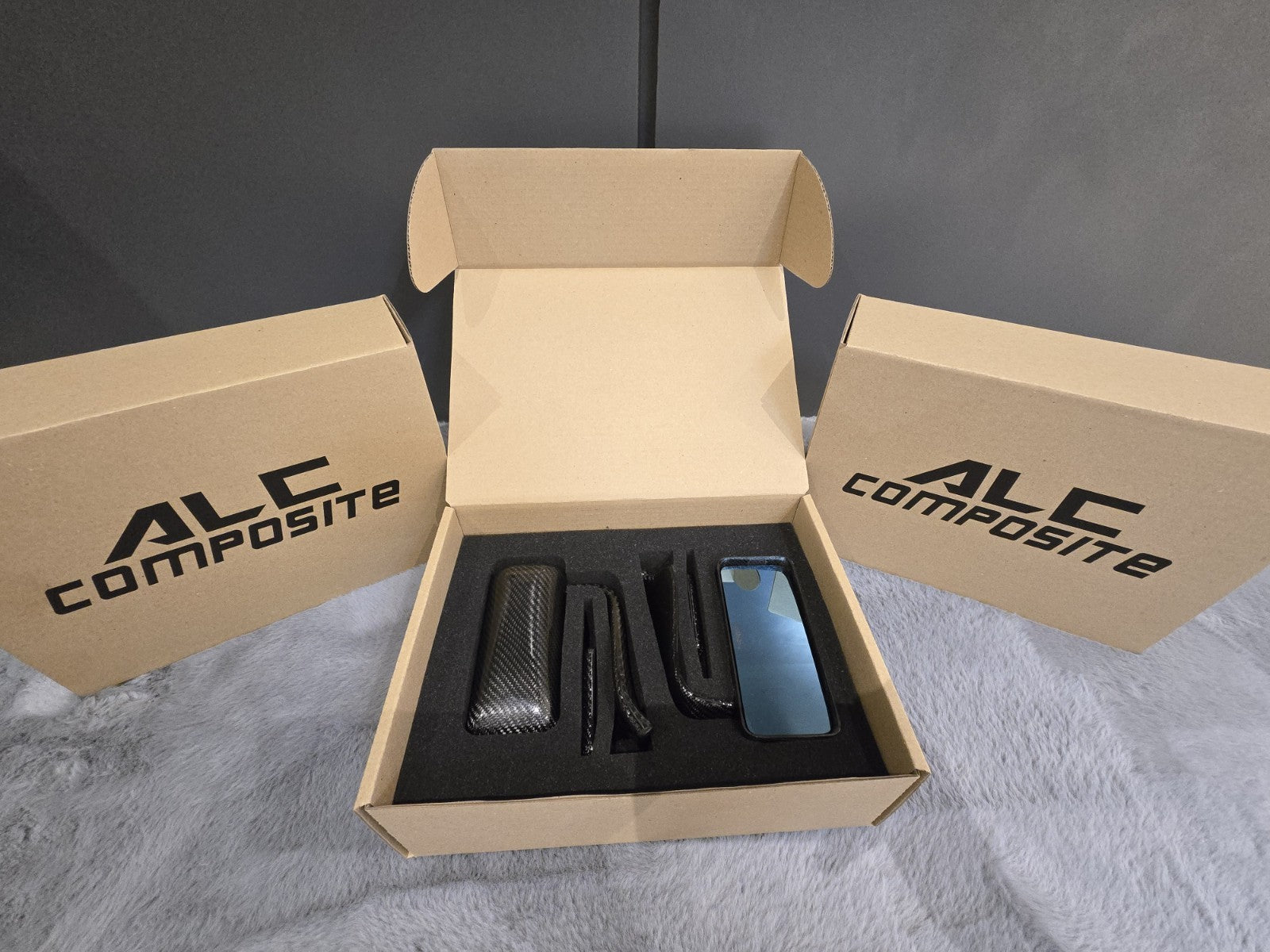 ALC Dry Carbon Fiber Twill Weave LMGT side Mirror (Universal/S2000)
