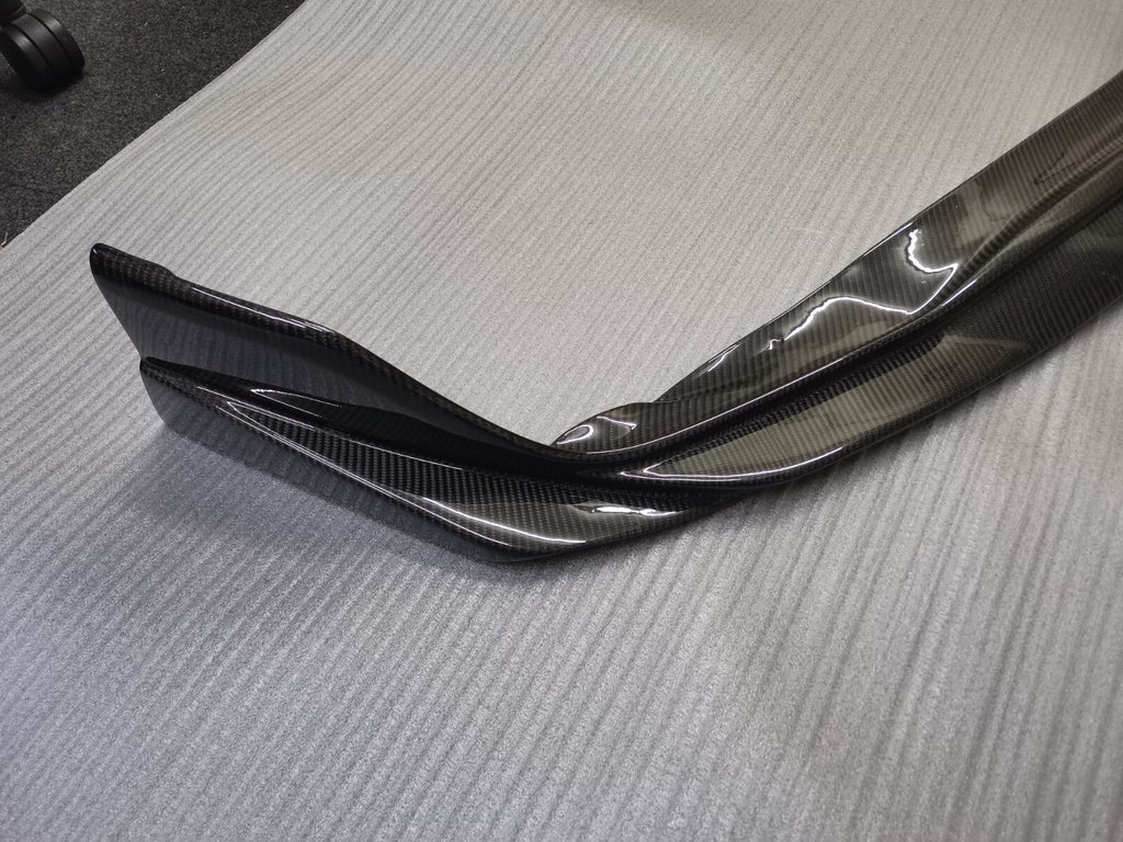 FIT FOR TOYOTA SUPRA A90 CARBON FIBER FRONT BUMPER UNDER LIP/SKIRT VRS STYLE
