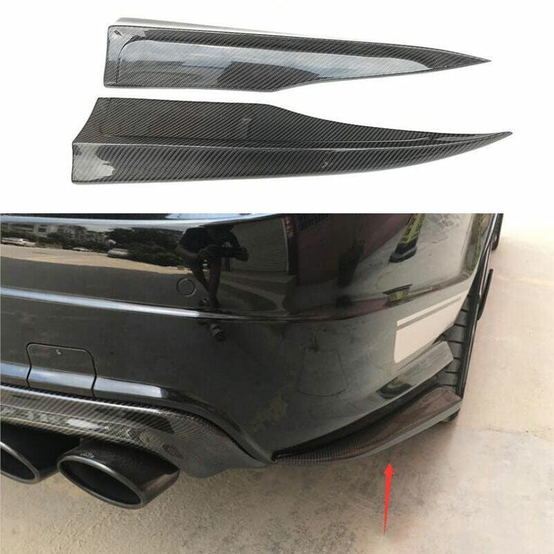 Carbon Fiber Rear Bumpers Lip Side Splitter Fit For Mercedes C63 W204 11-15