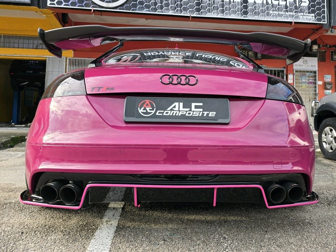 Fit For Audi TTS/TTRS MK2 8J FRP Rear bumper Lower Valance/Diffuser Replacement