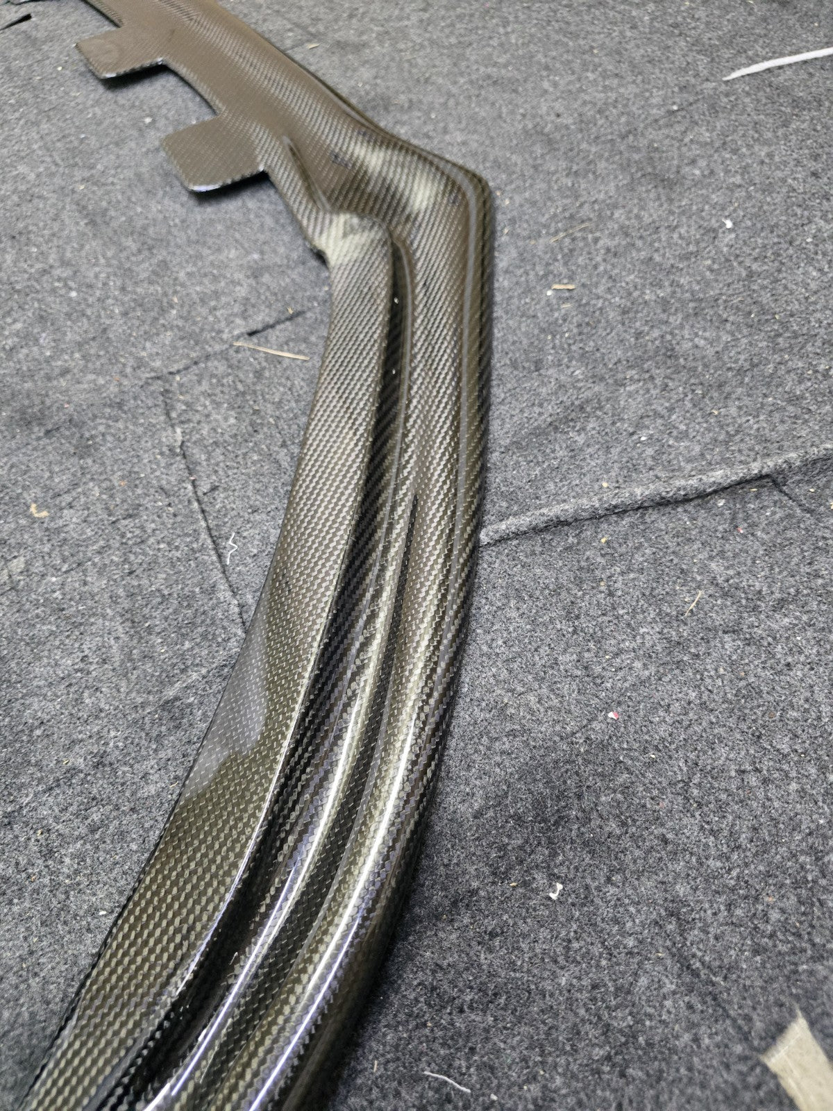 Fit For Audi TTRS MK2 Carbon Fiber Front Bumper Lower Lip Spoiler ALC Design