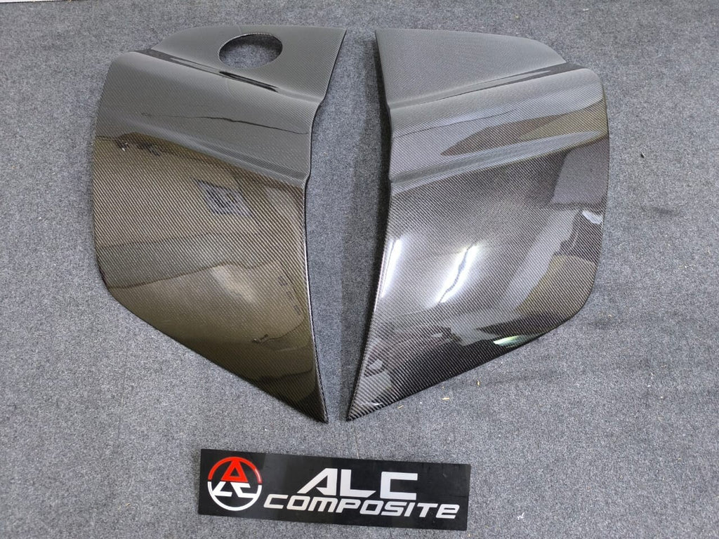 FIT FOR AUDI R8 V8 & V10 COUPE 08-15 CARBON FIBRE SIDE BLADES (LEFT AND RIGHT)
