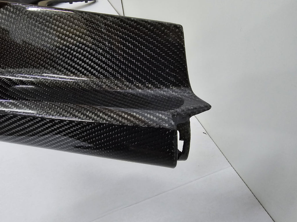 Fit For Porsche 911 991.1 GT3 RS Carbon Fiber Rear Lip/Skirt With Side Appendage