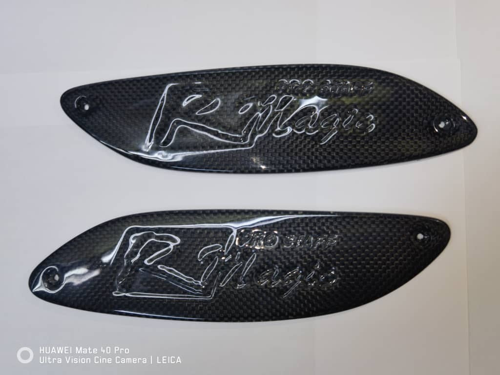 R Magic Rear Spoiler Wing Carbon Fiber Side Cover for Mazda RX-8 (SE3P) 04-12