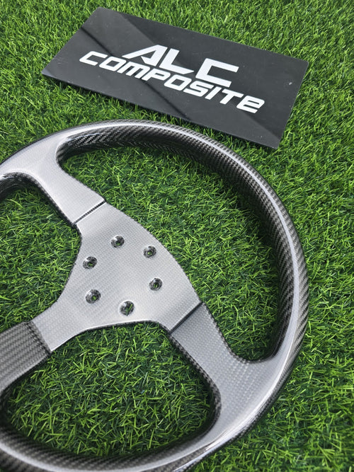 ALC Composite Dry Carbon Fiber lightweight Steering Wheel Fit For JDM/EDM/USDM