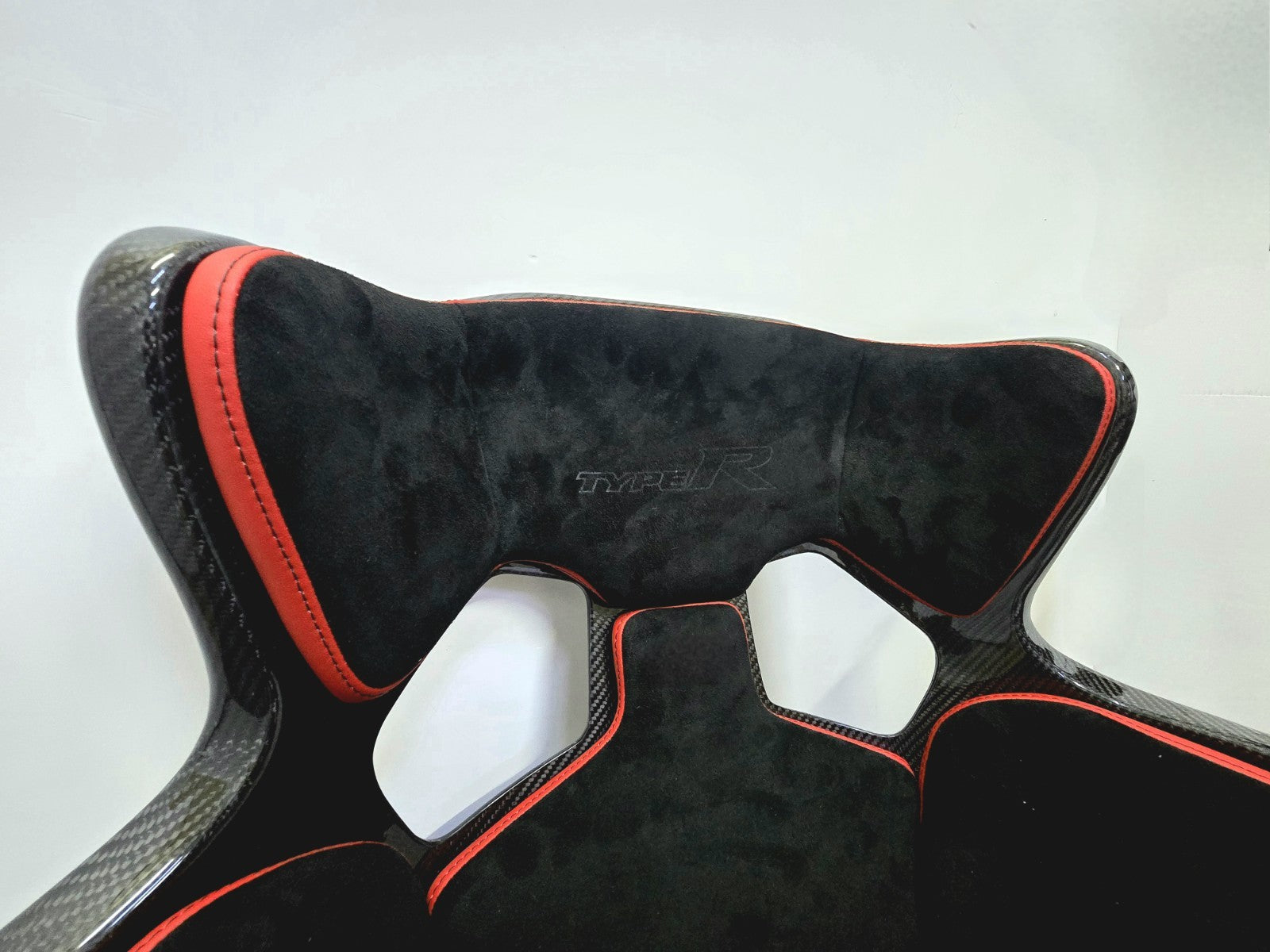 Carbon Fiber Full Bucket Seat With Padding & Side Mount bracket RMS style 2pc