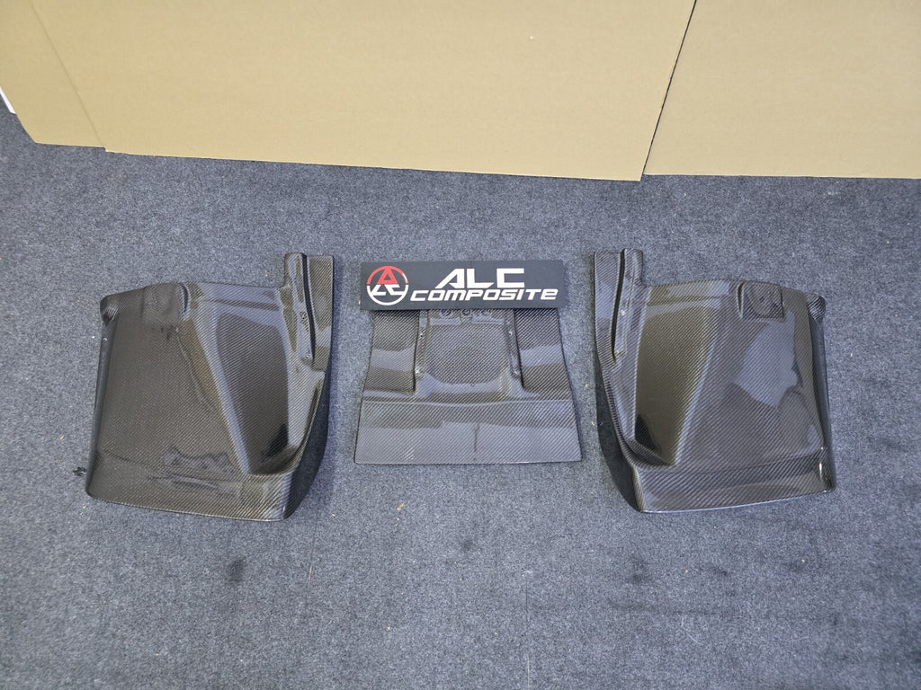 Fit For Audi R8 08-15 Rear Bumper Diffuser/Valance 3pc Add On Set Lip