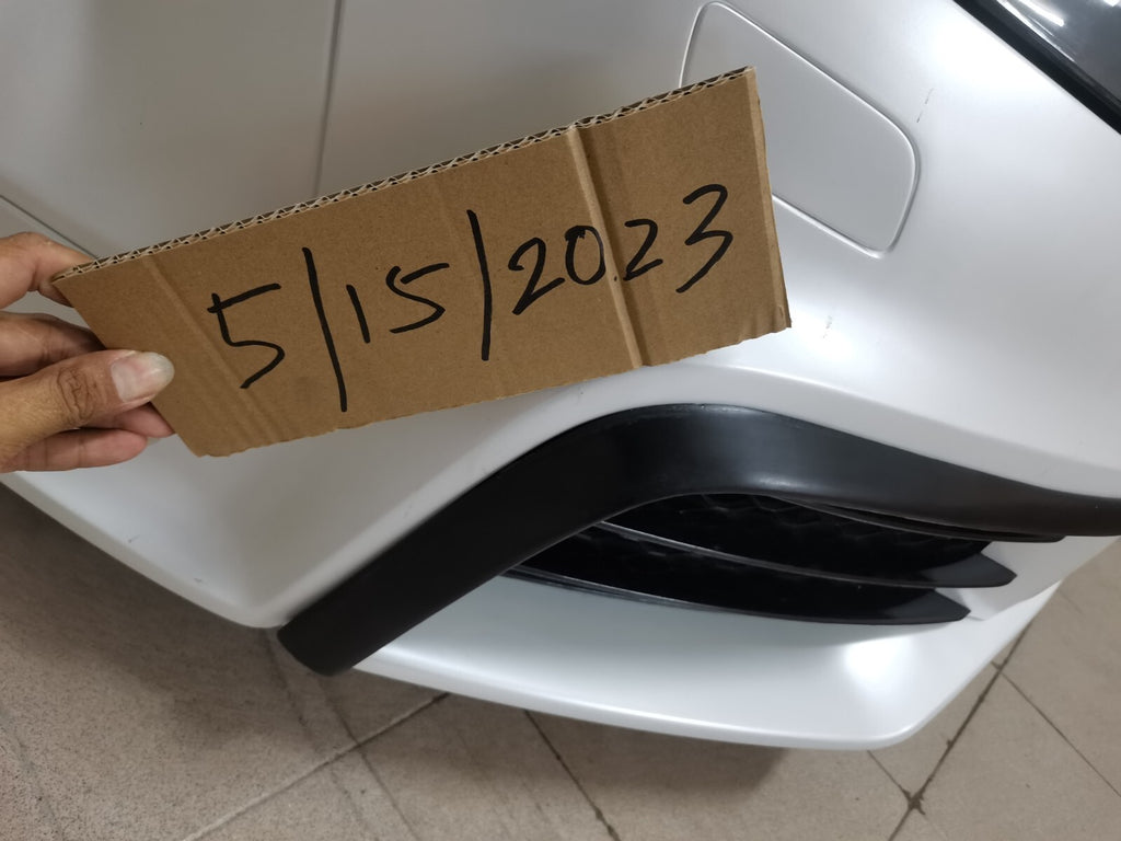 Fit For Audi TTRS MK2 8J Front Bumper FRP Non Painted L Canard Bumper Trim