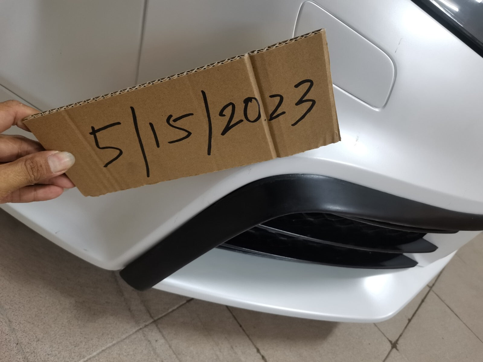 Fit For Audi TTRS MK2 8J Front Bumper FRP Non Painted L Canard Bumper Trim