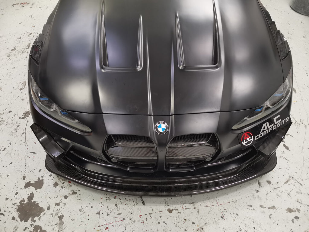 FIT FOR BMW DRY CARBON FRONT LIP W undertray diffuser G80/G82/G83 M4 M3 GT4
