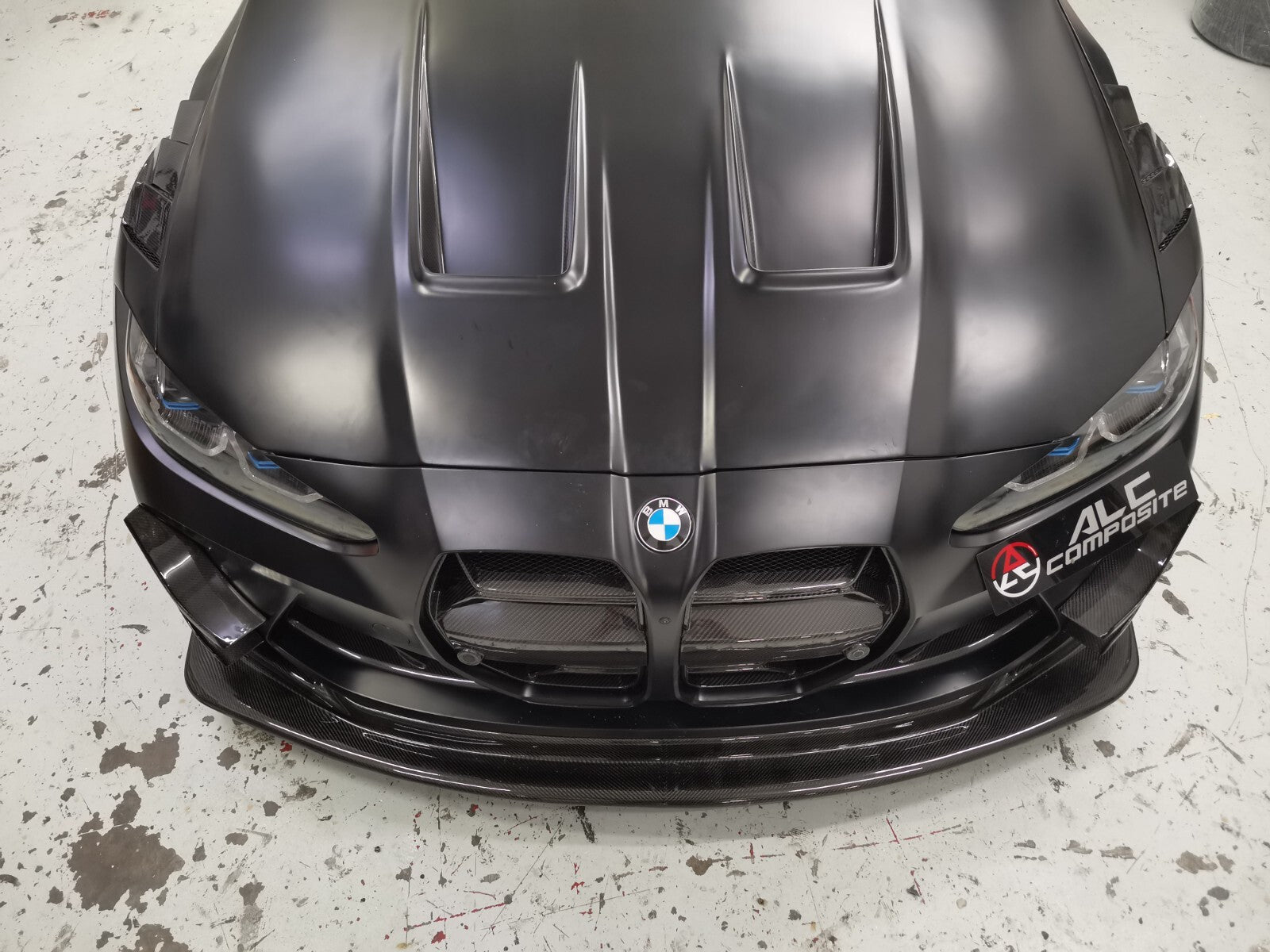 FIT FOR BMW DRY CARBON FRONT LIP W undertray diffuser G80/G82/G83 M4 M3 GT4