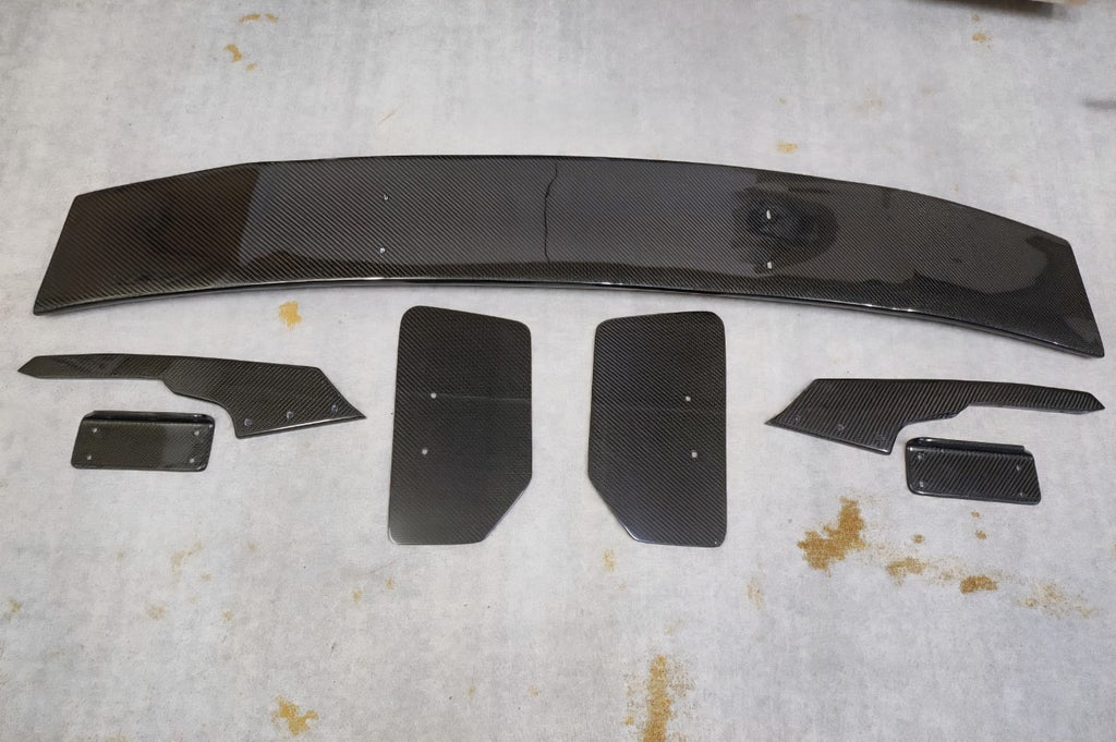 Fit For golf MK7 ALC Composite design Carbon Fiber Rear GT wing W/Carbon bracket