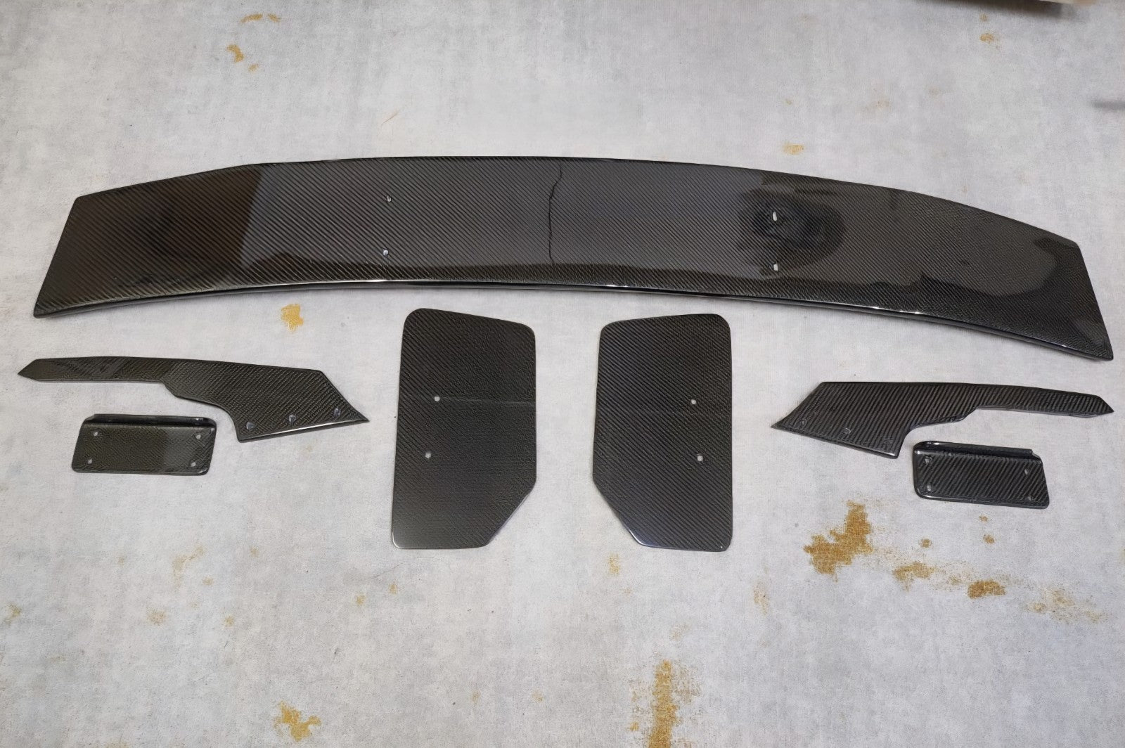Fit For golf MK7 ALC Composite design Carbon Fiber Rear GT wing W/Carbon bracket