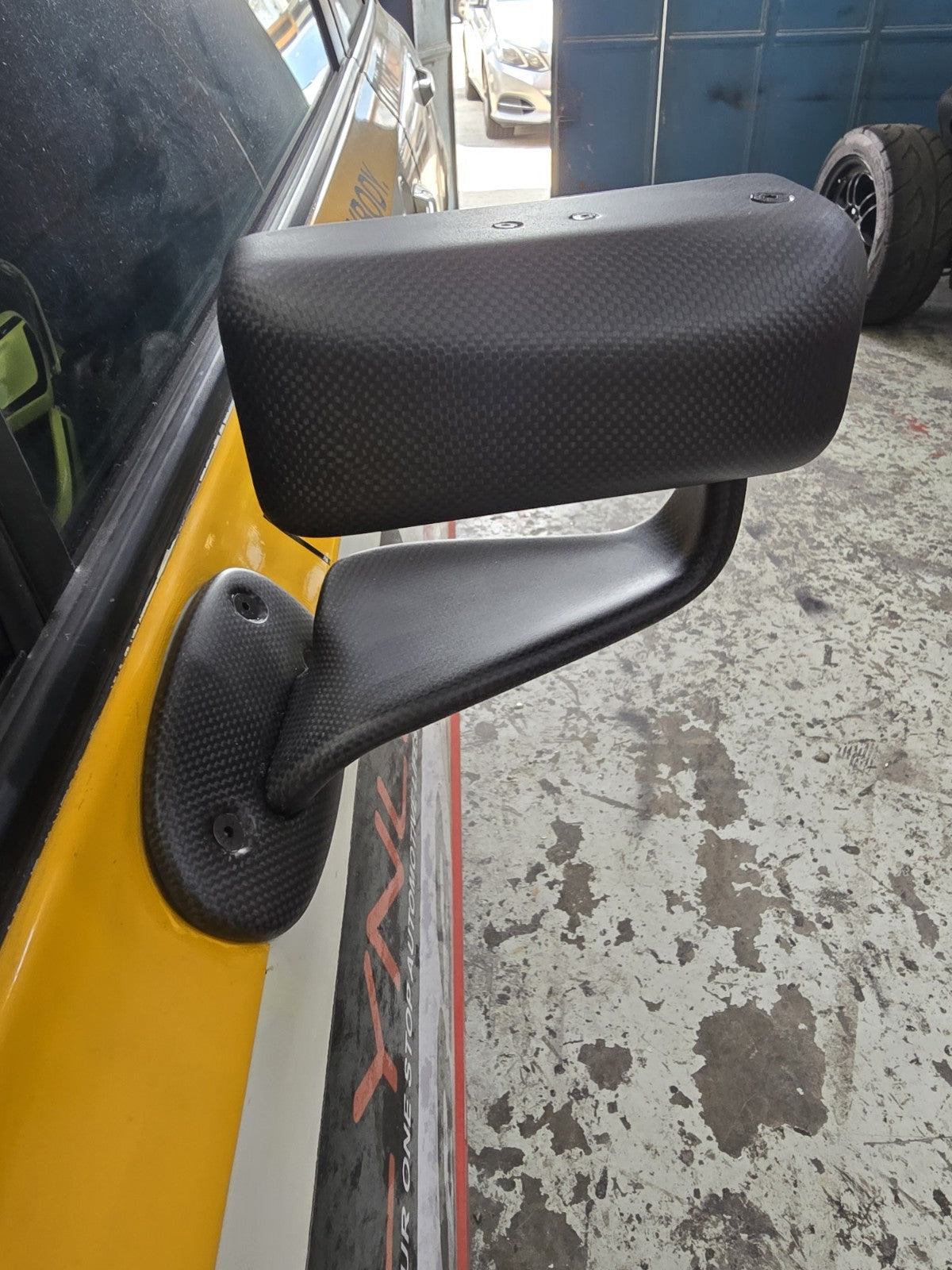 ALC Dry Carbon Fiber Plain Weave LMGT Side Mirror ( Universal/Civic FD2R/Si)