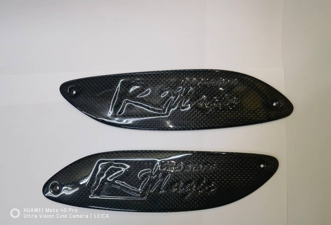 R Magic Rear Spoiler Wing Carbon Fiber Side Cover for Mazda RX-8 (SE3P) 04-12