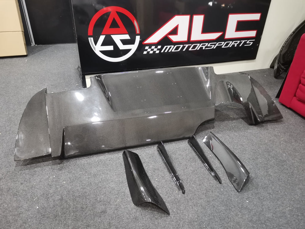 FIT FOR MITSUBISHI EVO 9 CT9A CARBON FIBER REAR BUMPER LOWER DIFFUSER VA STYLE 
