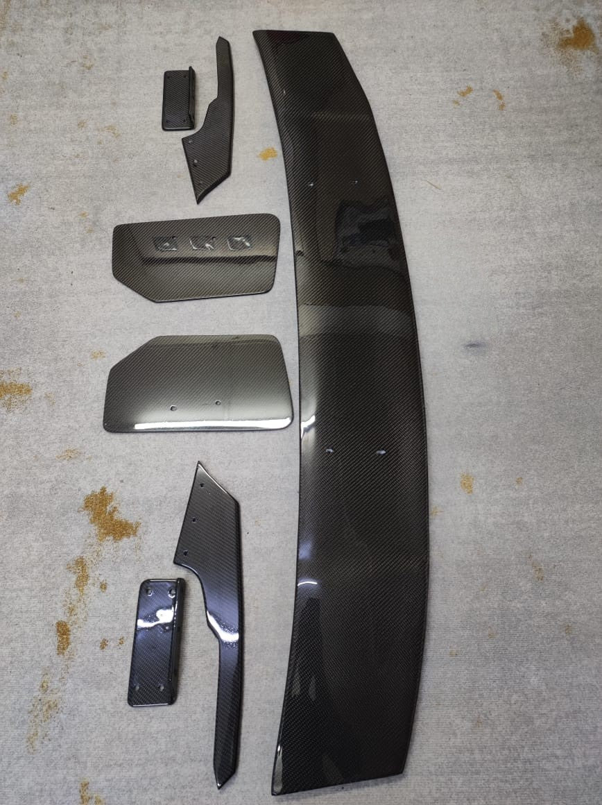 Fit For golf MK7 ALC Composite design Carbon Fiber Rear GT wing W/Carbon bracket