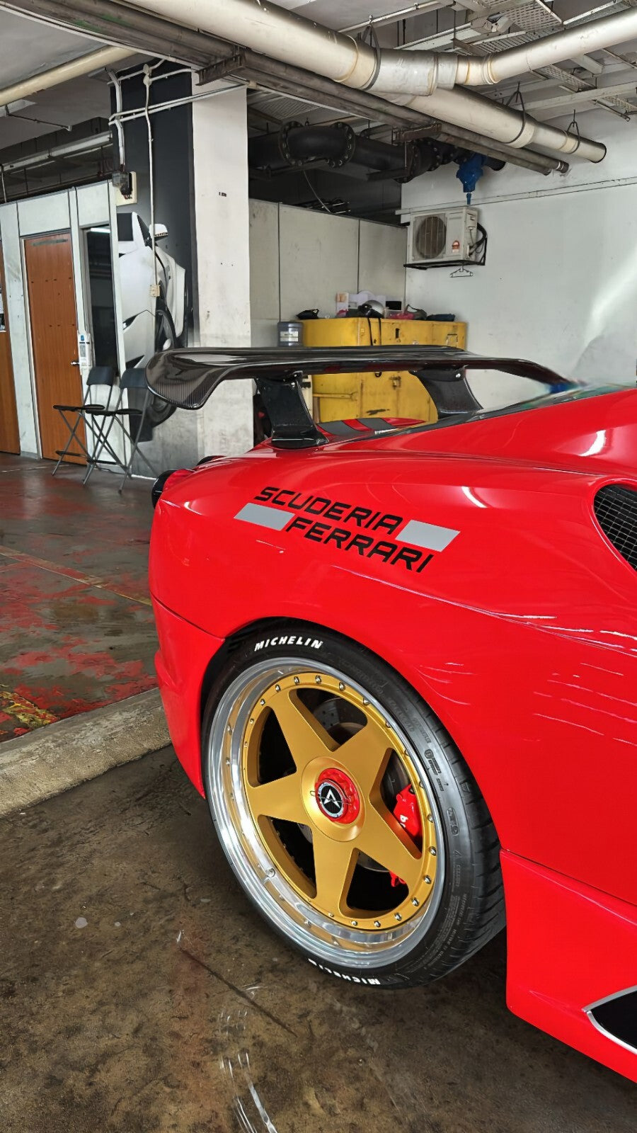 Fit For Ferrari F430 ESP Style Carbon Fiber Rear Wing 04-09