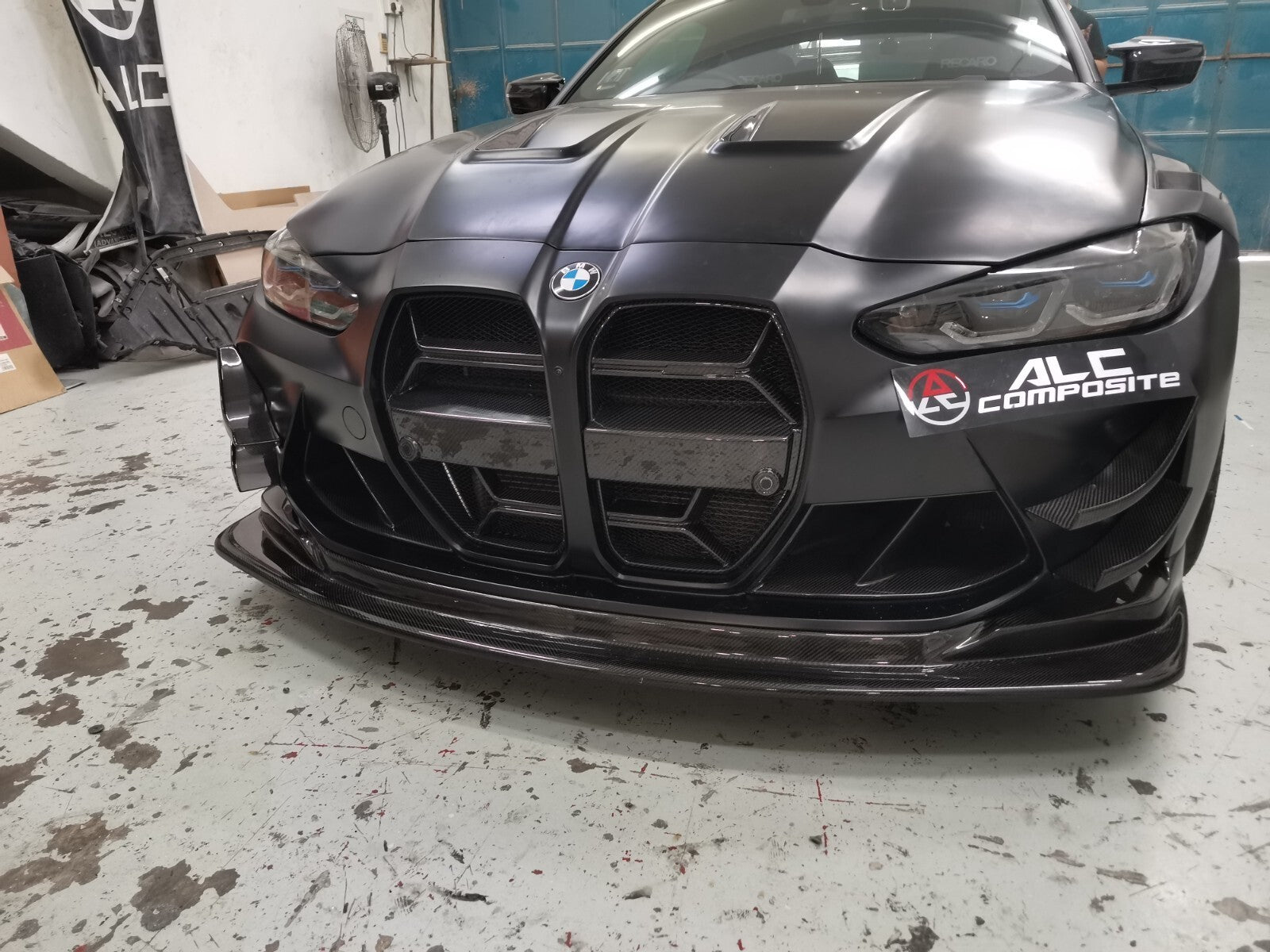 FIT FOR BMW MOTORSPORT DRY CARBON BUMPER CANARD SET - G80/G82/G83 M4 GT4 STYLE