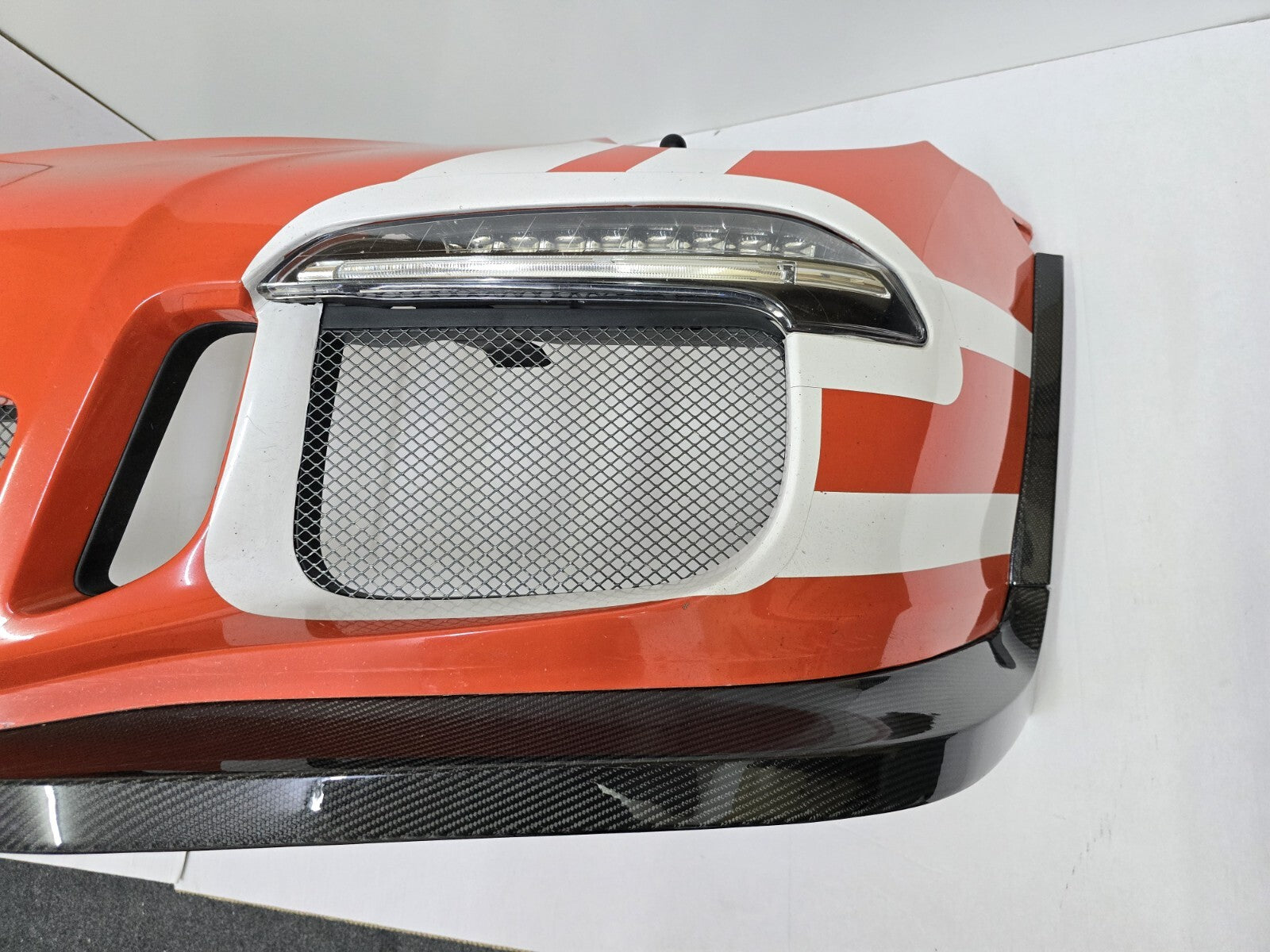 Fit For Porsche 911 991.1 GT3 RS Carbon Fiber Front Spoiler With Side appendages