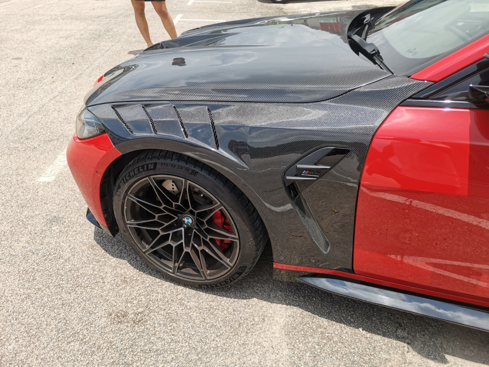 FIT FOR BMW MOTORSPORT DRY CARBON FIBER LIGHTWEIGHT FRONT FENDER - G82 M4