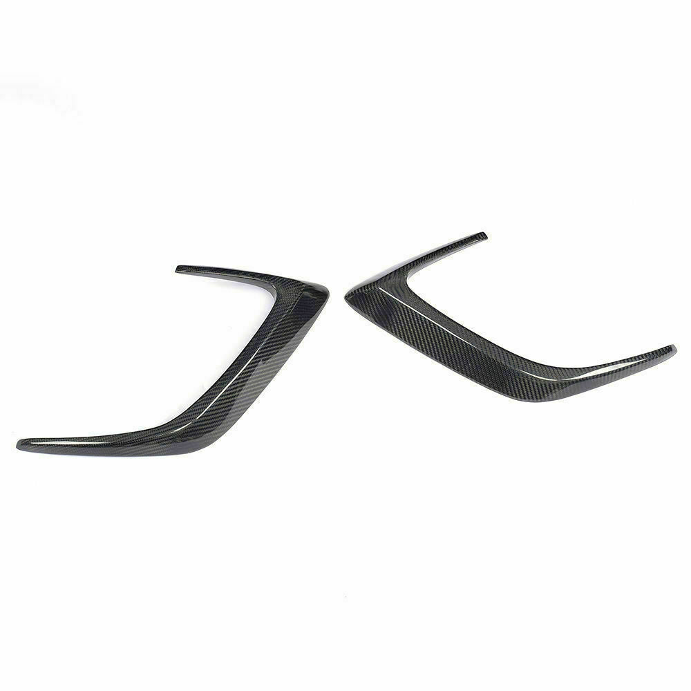 Rear Bumper Side Vents carbon fiber Trims Fit For Benz W205 C63 Coupe AMG 15-18