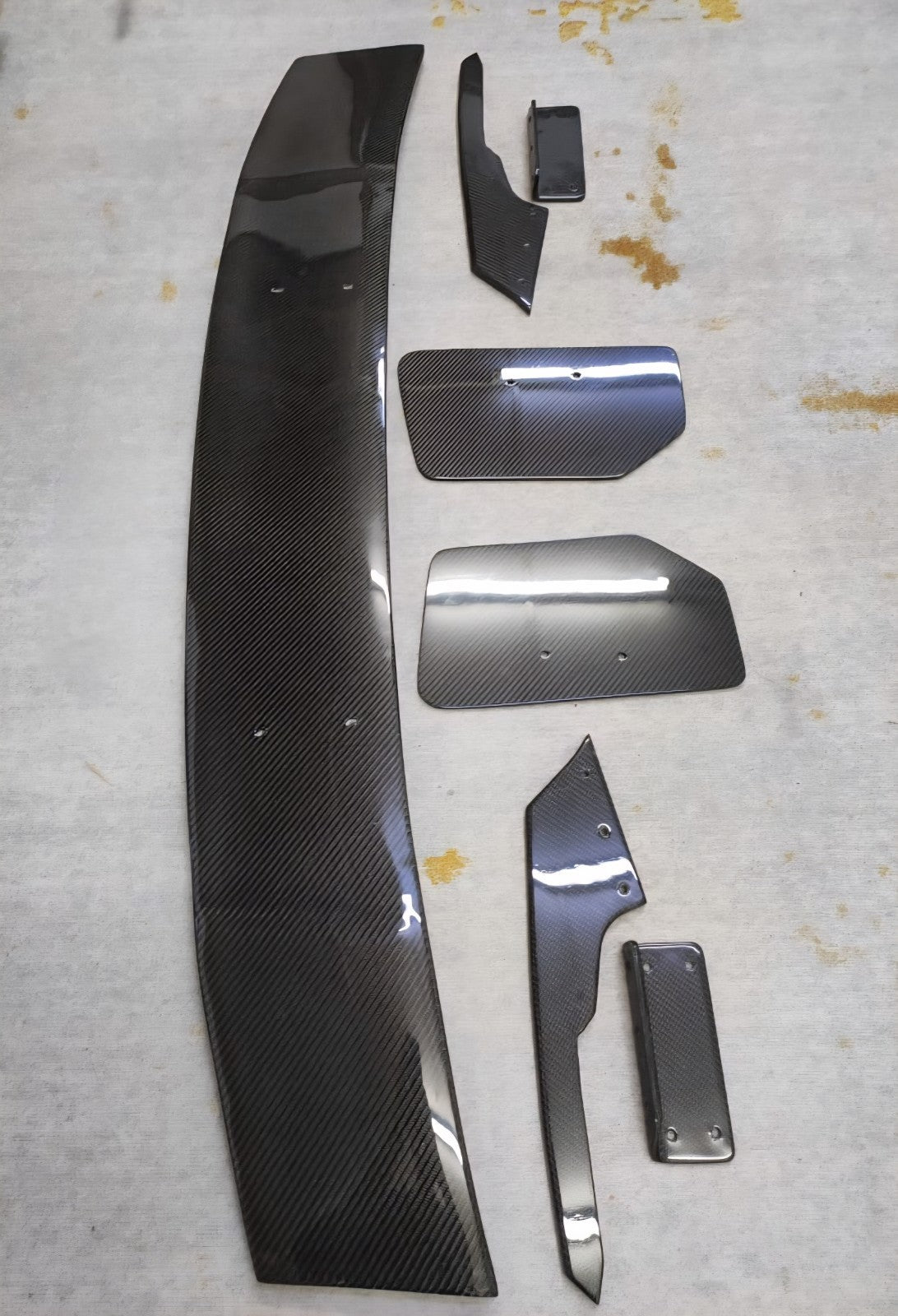Fit For golf MK7 ALC Composite design Carbon Fiber Rear GT wing W/Carbon bracket