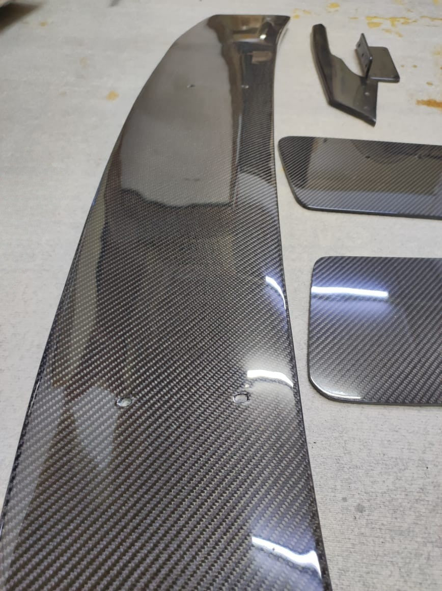 Fit For golf MK7 ALC Composite design Carbon Fiber Rear GT wing W/Carbon bracket