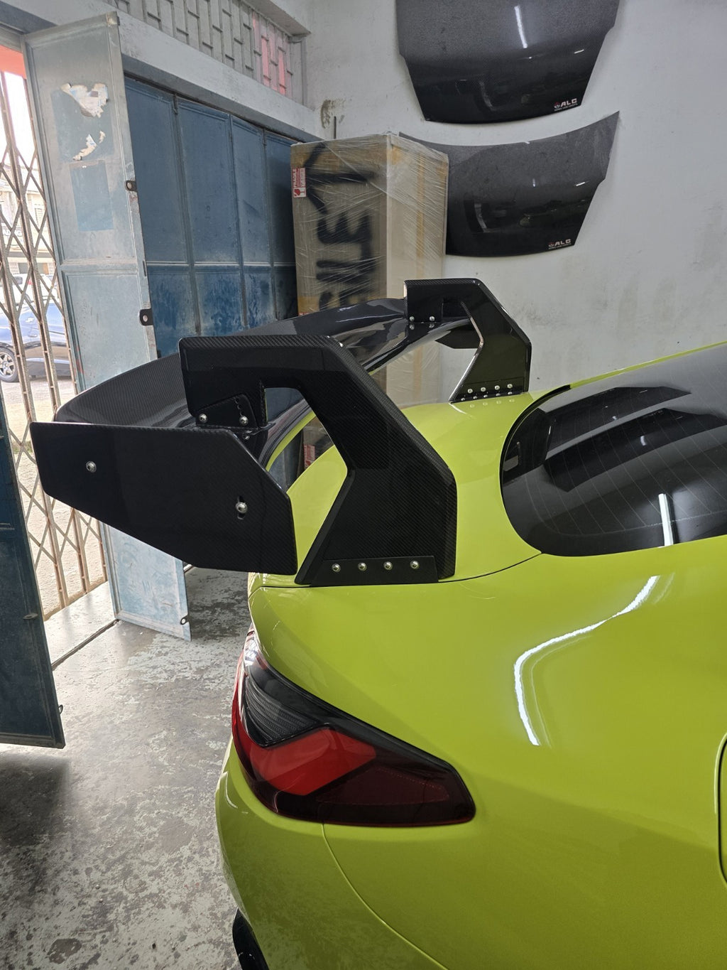 Fit For BMW G80/G82 M3/M4 Dry Carbon ALC Composite GT4 Rear Wing UPGRADED Ver. 2