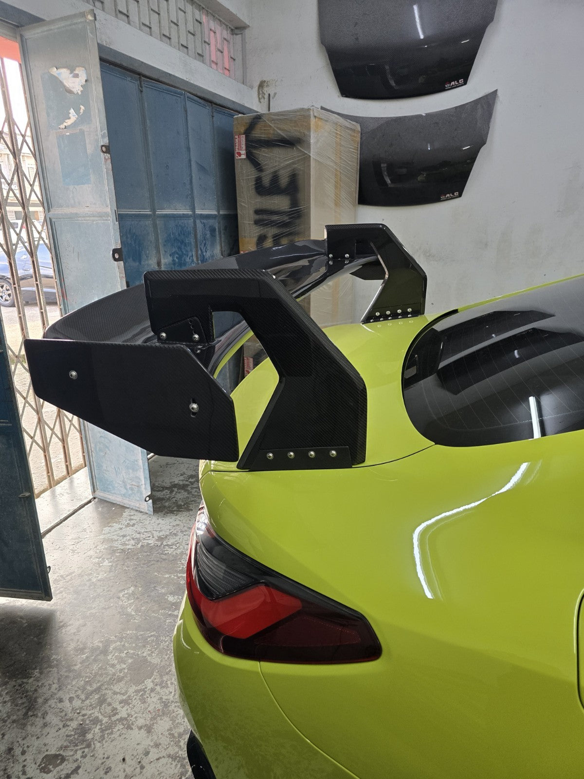 Fit For BMW G80/G82 M3/M4 Dry Carbon ALC Composite GT4 Rear Wing UPGRADED Ver. 2