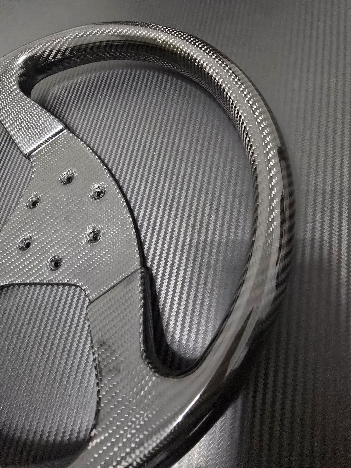 ALC Composite Dry Carbon Fiber lightweight Steering Wheel Fit For JDM/EDM/USDM