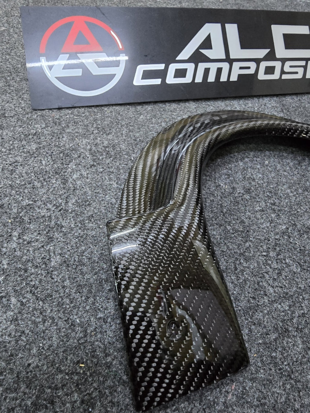 ALC Carbon Fiber Rear Bumper Exhaust Heat Shield Cove For 04-09 Honda S2000 AP2