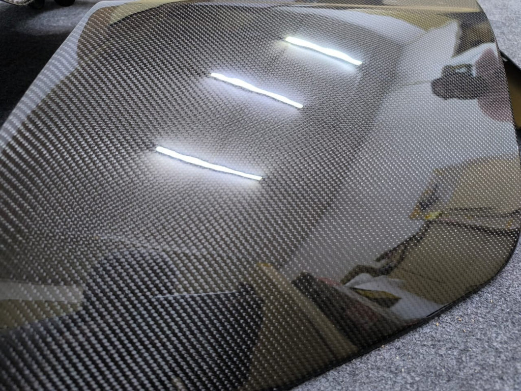 FIT FOR AUDI R8 V8 & V10 COUPE 08-15 CARBON FIBRE SIDE BLADES (LEFT AND RIGHT)