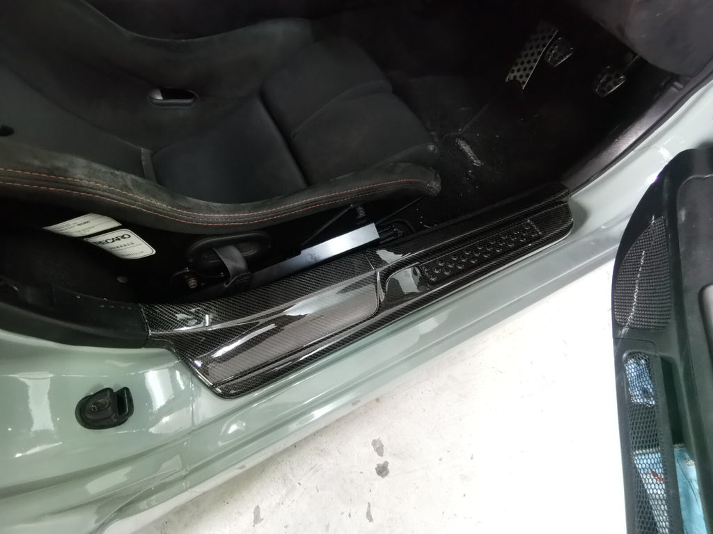 Fit For Honda S2000 Carbon Door Sill Trim AP1 AP2 Entrance Kick Scuff Plate