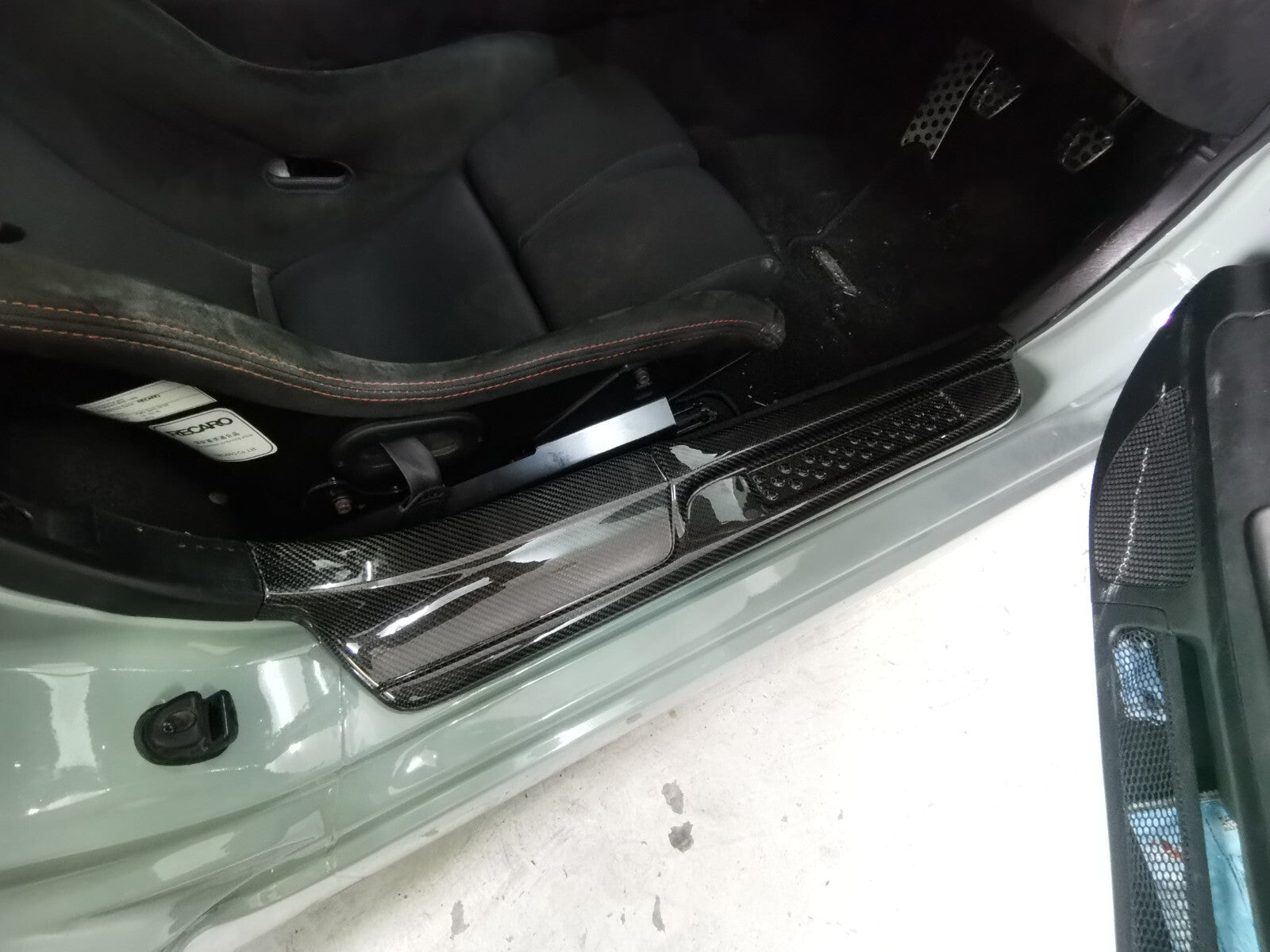 Fit For Honda S2000 Carbon Door Sill Trim AP1 AP2 Entrance Kick Scuff Plate