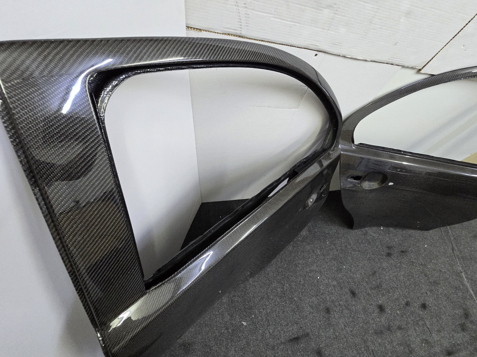 Fit For Mitsubishi Evo 10/X Pure Carbon Fiber Doors For Street & Track Use  4pc 