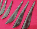 Front bumper canard real carbon fiber 4pc set universal