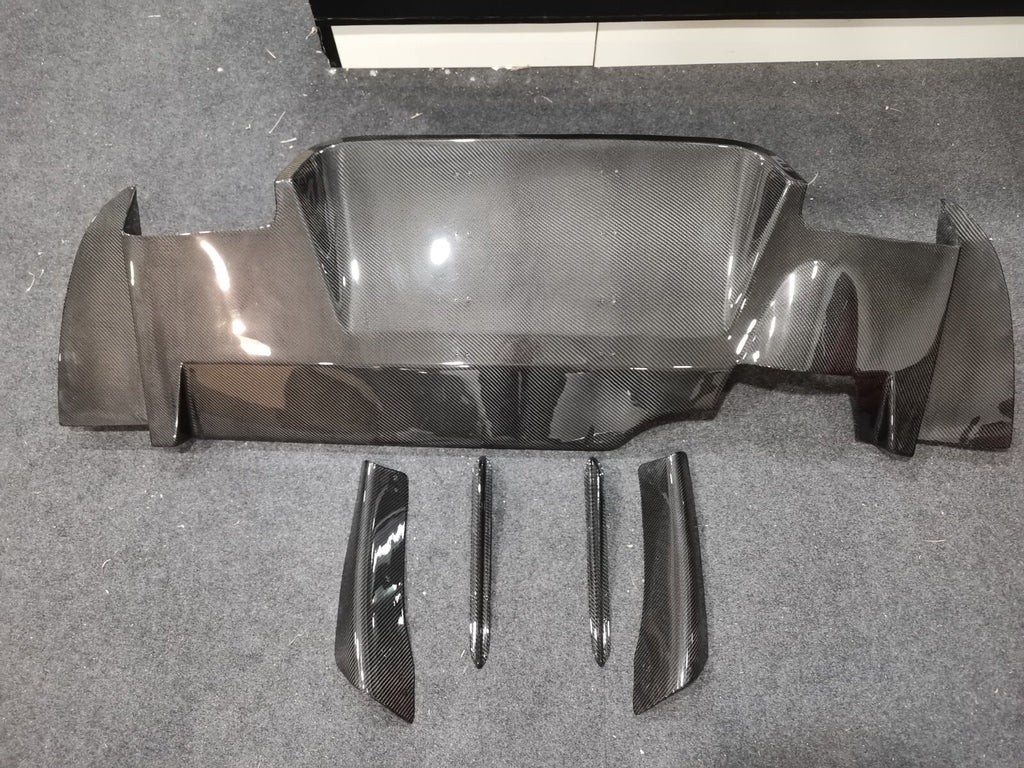 FIT FOR MITSUBISHI EVO 9 CT9A CARBON FIBER REAR BUMPER LOWER DIFFUSER VA STYLE 