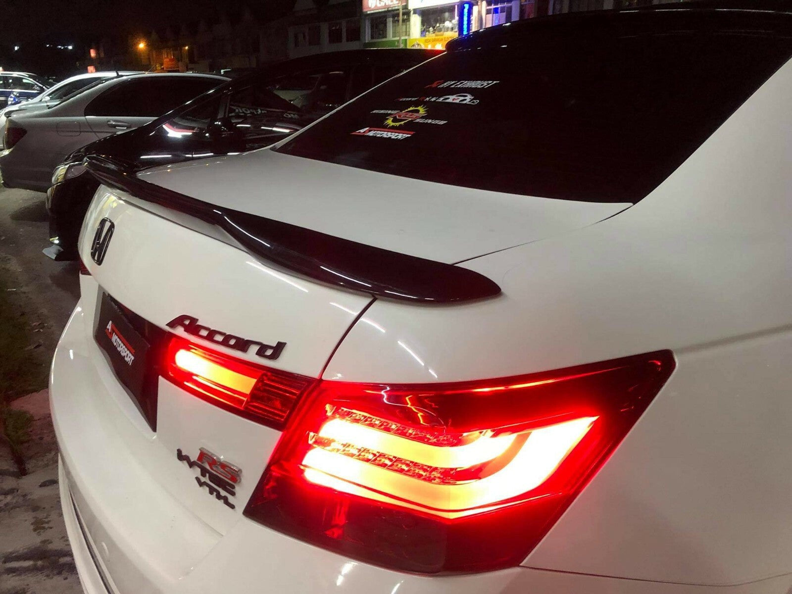 Fit For 2008-2012 8th Gen Honda Accord Sedan JDM Rear Trunk Spoiler (Stick On)