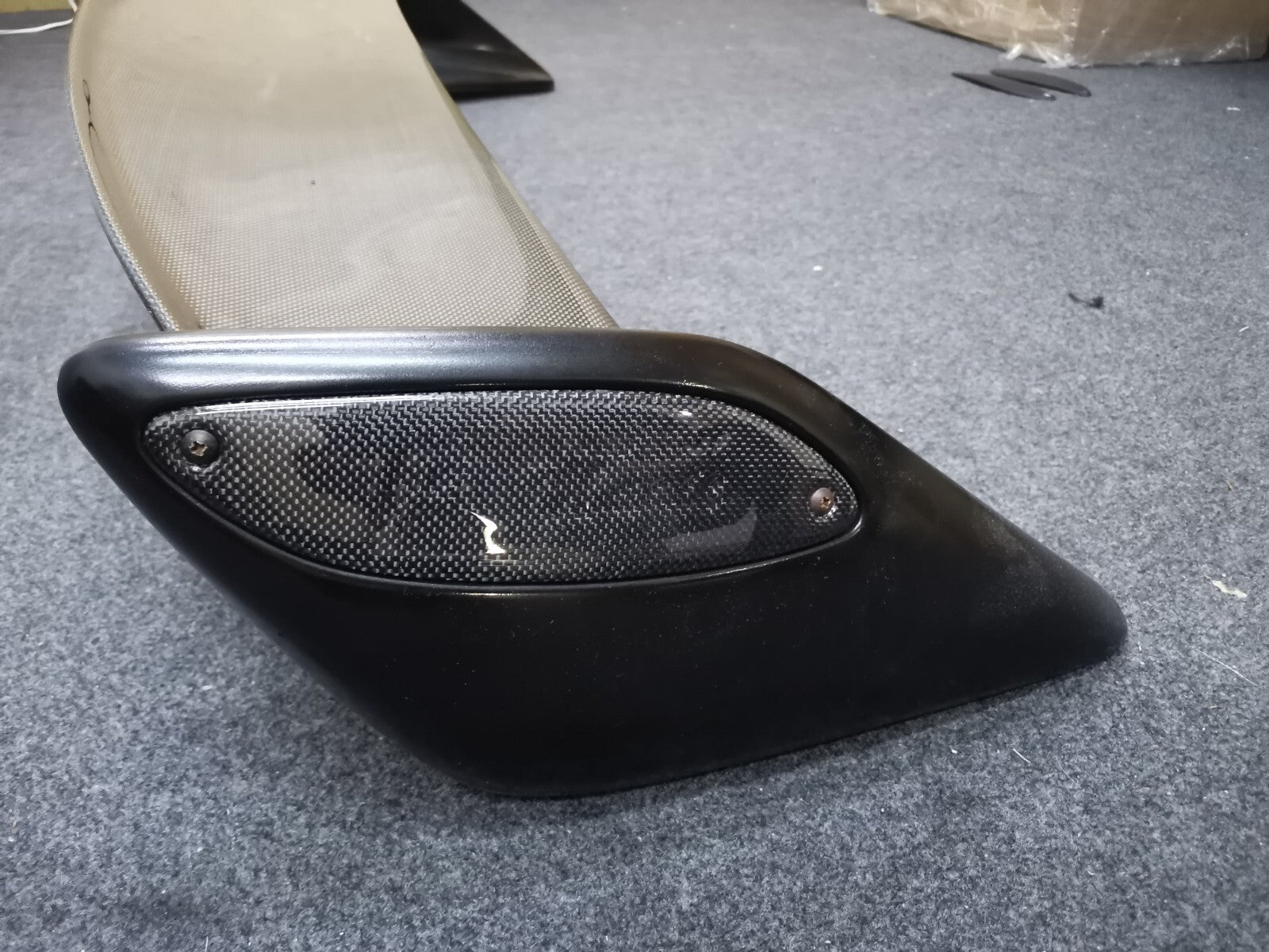 Fit For Mazda Rx8 R Magic Adjustable Carbon Fiber Blade w/FRP Base Spoiler Wing